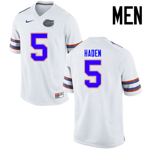 Men Florida Gators #5 Joe Haden College Football Jerseys Sale-White